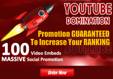 Embed Your Youtube Video With Massive Social Promotion