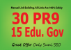 manually do 30 PR9-7+15 EDU Backlinks From Authority Domains