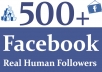 provide 500 Facebook Real and Active Followers