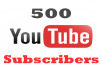 give you 500 Youtube permanent subscribers guarantee