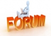 do 100 quality forum posting 